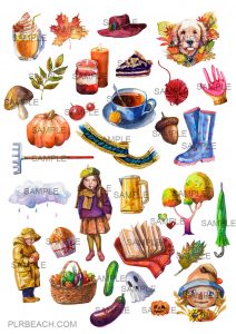 Fall in Love with Fall Bundle - PP Template - Clipart - Digital Papers ...