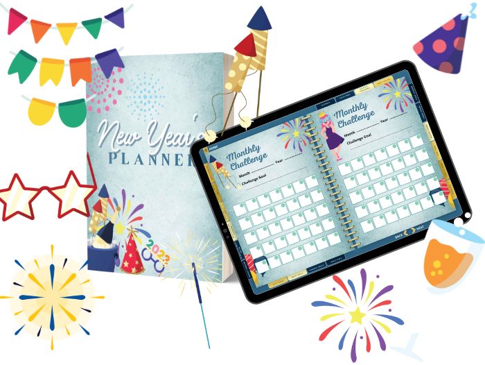 Mid-Century Modern New Years Print and Digital Planner Bundle | PP ...