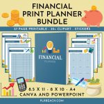 Fabulous Financial Print and Digital Planner Bundle | Canva ...