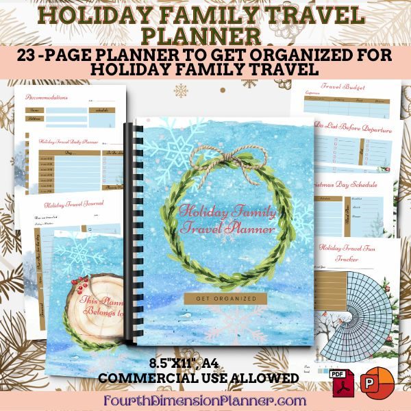 Holiday Family Travel Planner Mockup 01